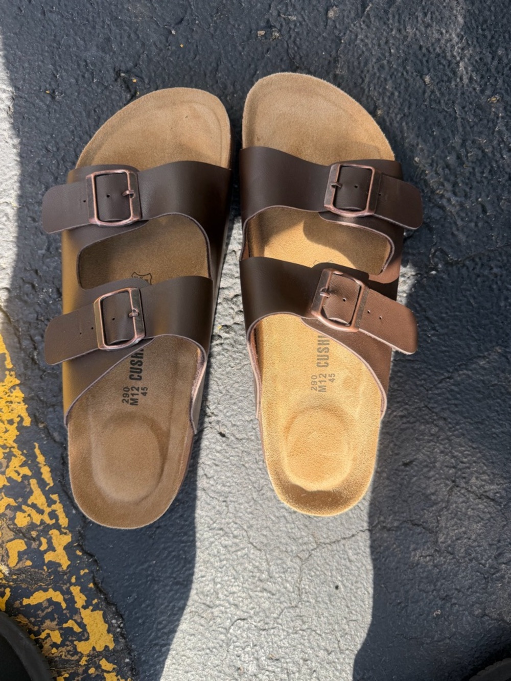 Cushionaire 290 Men's Cork Footbed Sandals Brown Size 12